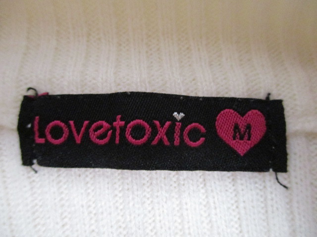 ● Love toxic ● 可愛いリブセーター ☆Ｍ150㎝☆ オフホワイト 21010_画像4