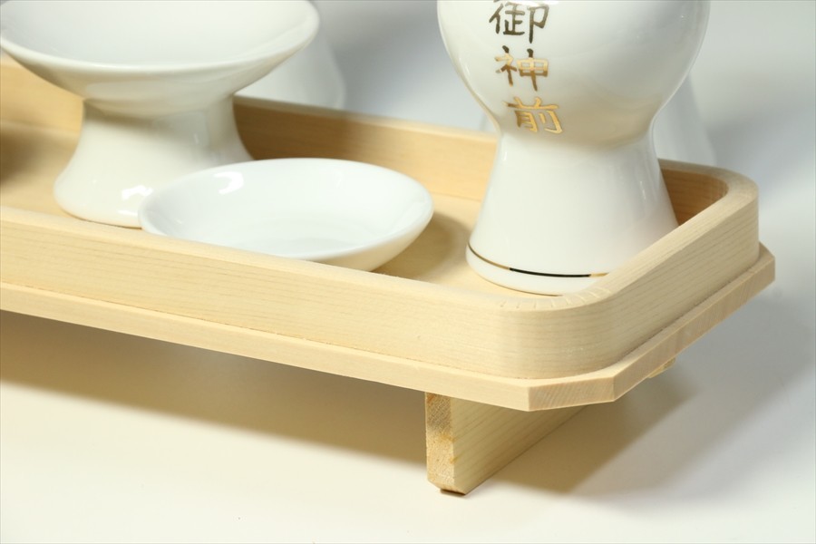  domestic production ritual article set earthenware set large #. god front gold character go in height cup specification # tree ... . length serving tray attaching middle * large household Shinto shrine optimum 
