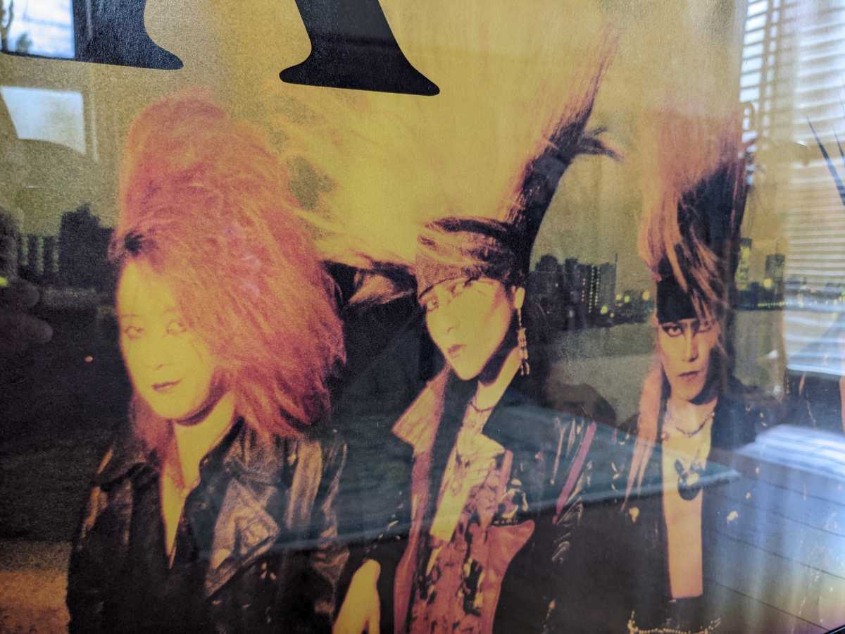 フレーム付き】XJAPAN 1988年 BURN OUT TOUR ポスター＆ライブチラシ VANISHING VISION EXTACY  RECORDS インディーズ