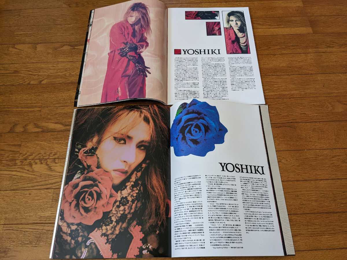 XJAPAN 【ROSE＆BLOOD】【Violence in Jealousy】ツアーパンフレット＆公式ステッカー　BLUE BLOOD hide Yoshiki Toshi Taiji Pata_画像2