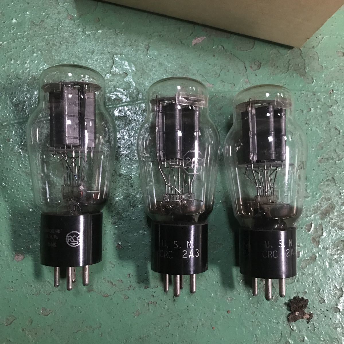 品 ジャンク品 RCA 真空管 3本セット U.S.N. CRC 2A3 www.pothashang.in