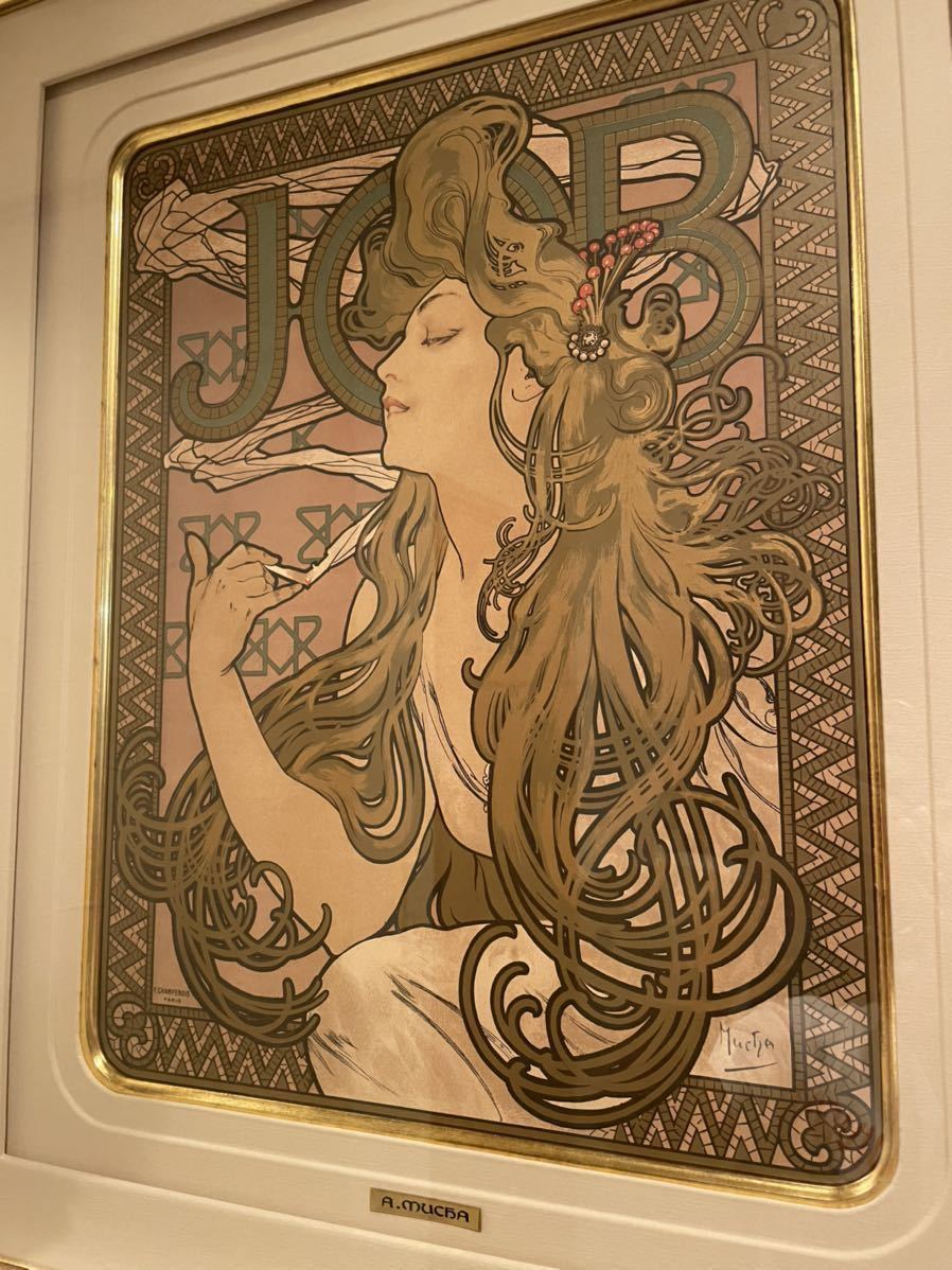 1896年 アルフォンス・ミュシャ リトグラフ JOB 真作　mucha _画像3