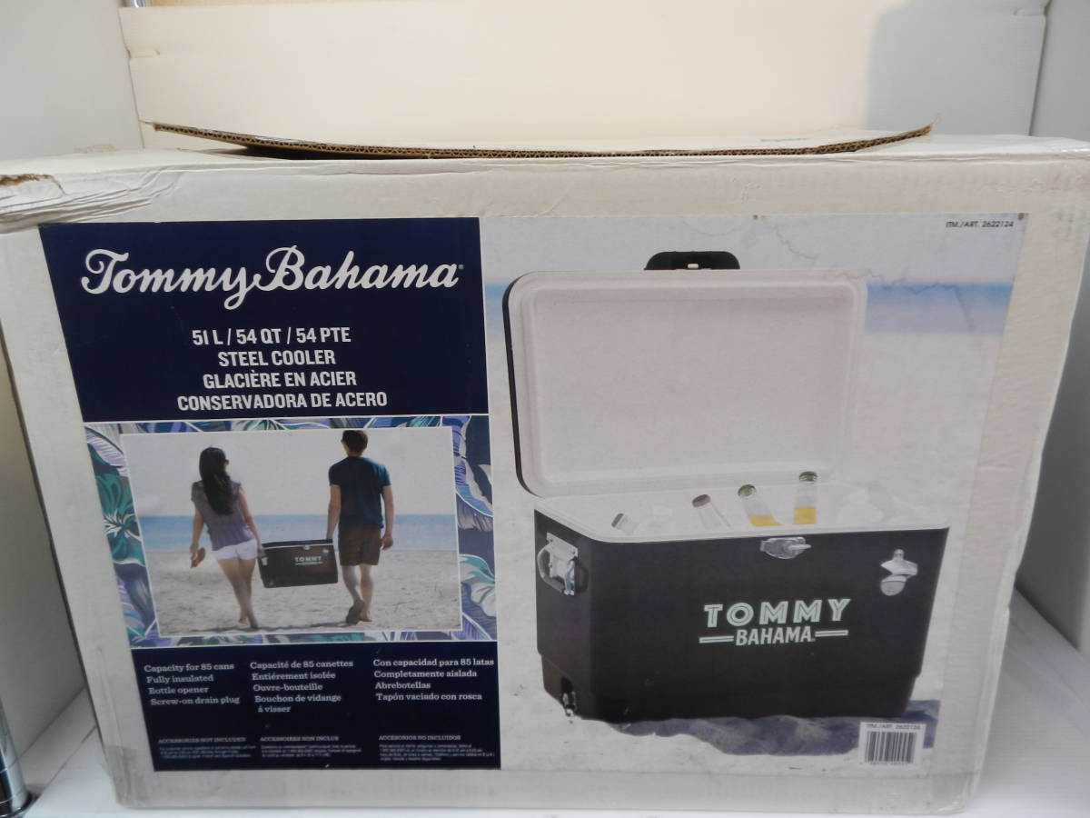 CZK1589b Tommy Bahama トミーバハマ スチールクーラーボックス レジャー アウトドア 保冷 ドリンク 54クォート(51L)_画像10
