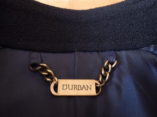  beautiful goods D\'URBAN Durban black double faced wool coat size M corresponding 