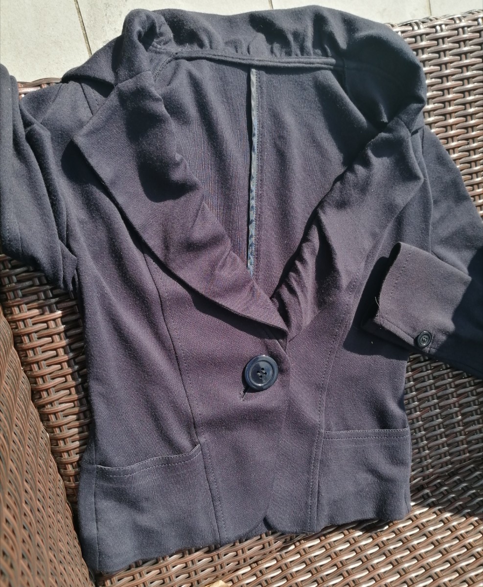 日本製 M zazie ザジ　ブレザー　ジャケット　ストレッチ　　洗濯可能　洗える　通勤 オフィス　スーツ