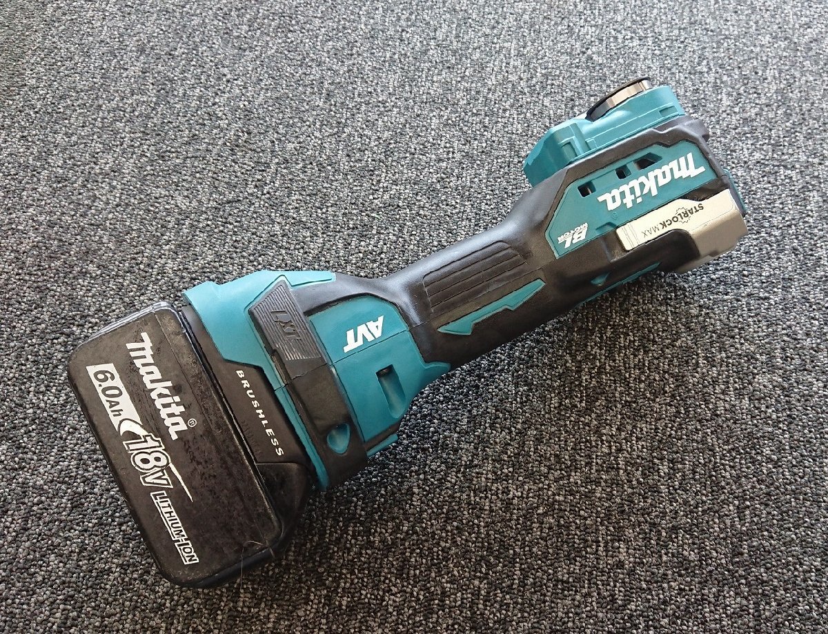 綺麗【 Makita マキタ TM52D バッテリー付 18V対応 充電式マルチツール スターロックマックスに対応 切断・研削 電動工具  】KH7160