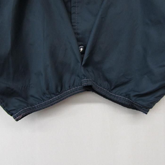 Vintage size XL~ nylon coach jacket blouson light weight lining less plain navy old clothes Vintage 2O1568