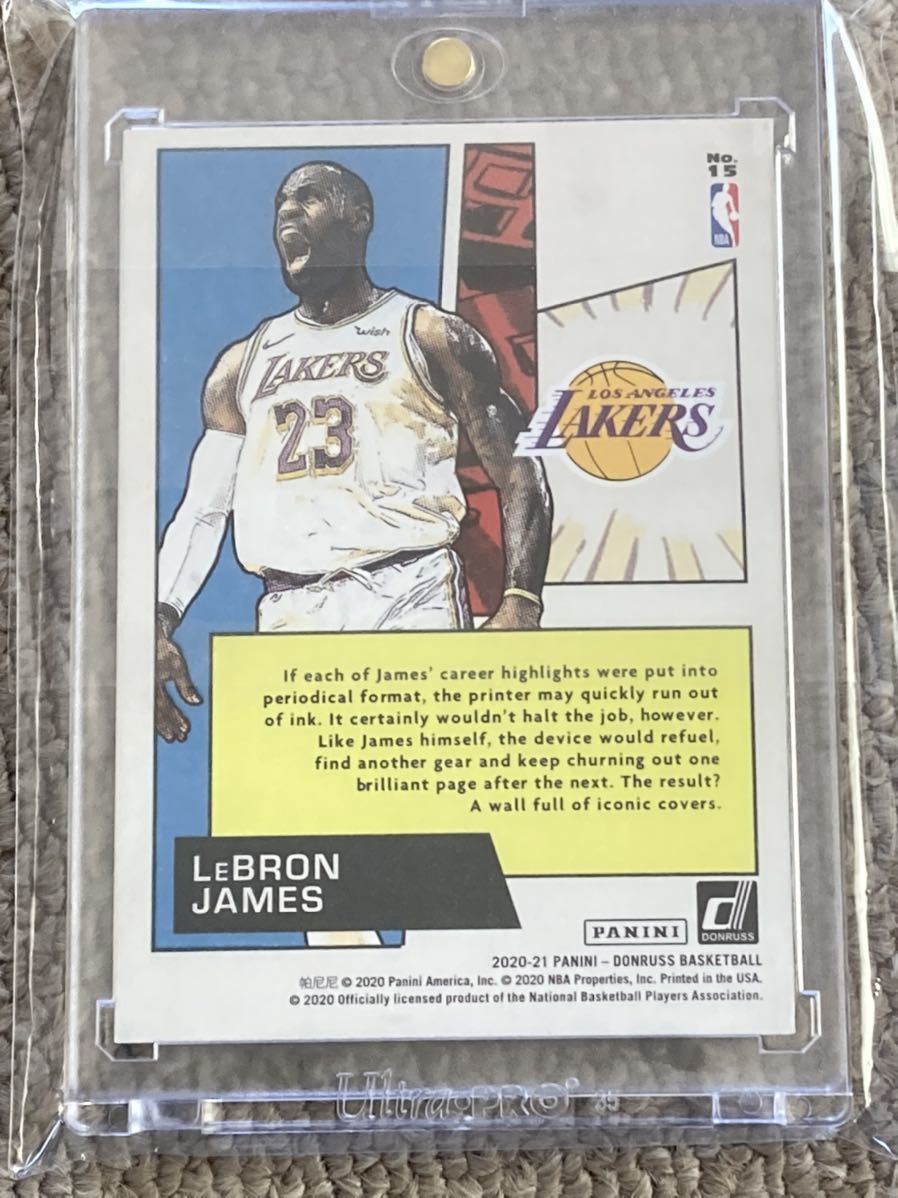 PANINI NBA donruss 2020-21 LEBRON James marvels_画像2