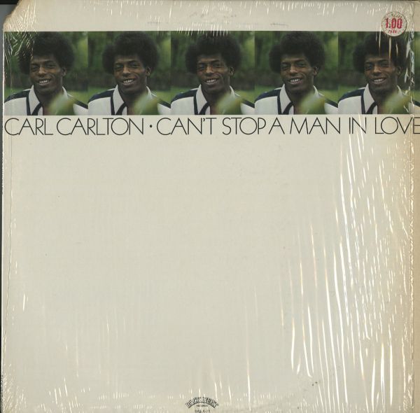 USオリジナルLP！シュリンク付き Carl Carlton / Can't Stop A Man In Love 73年【Back Beat BBLX-71】カール・カールトン Soulの画像1