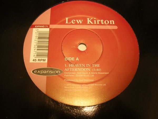 ●SOUL 12inch●LEW KIRTON / HEAVEN IN THE AFTERNOON_画像1