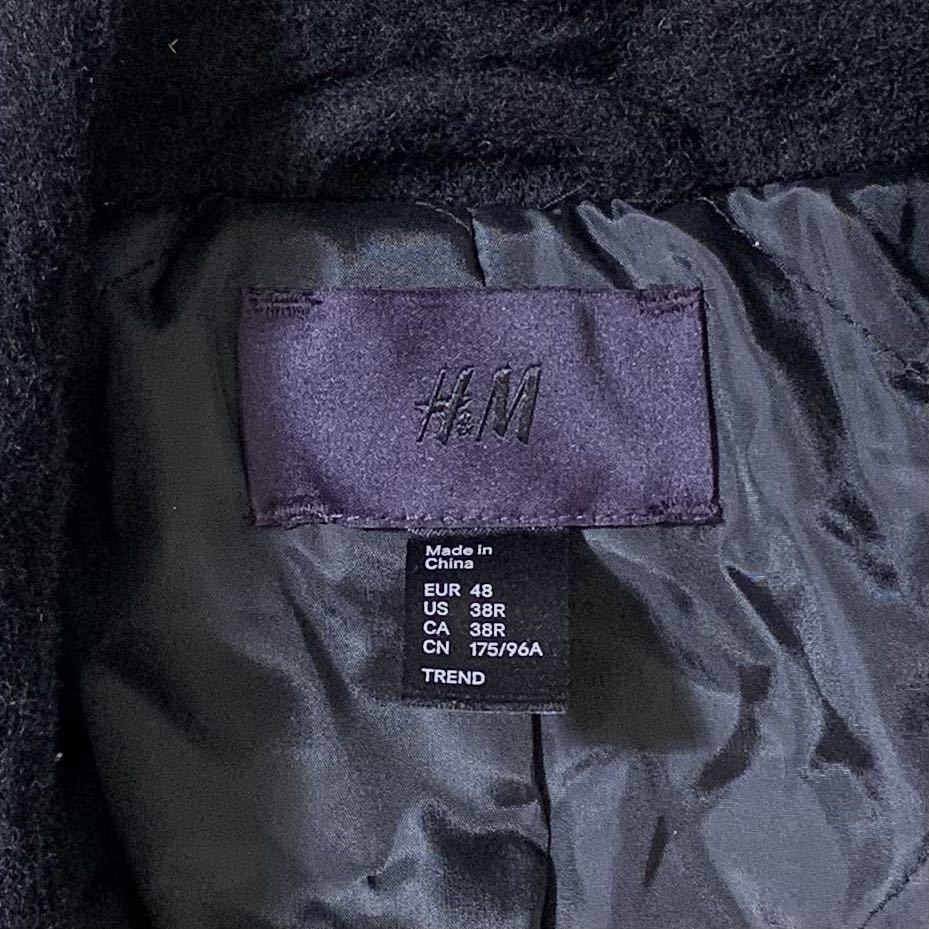 H&M(SWE)ビンテージ縮絨ウールライダースジャケット