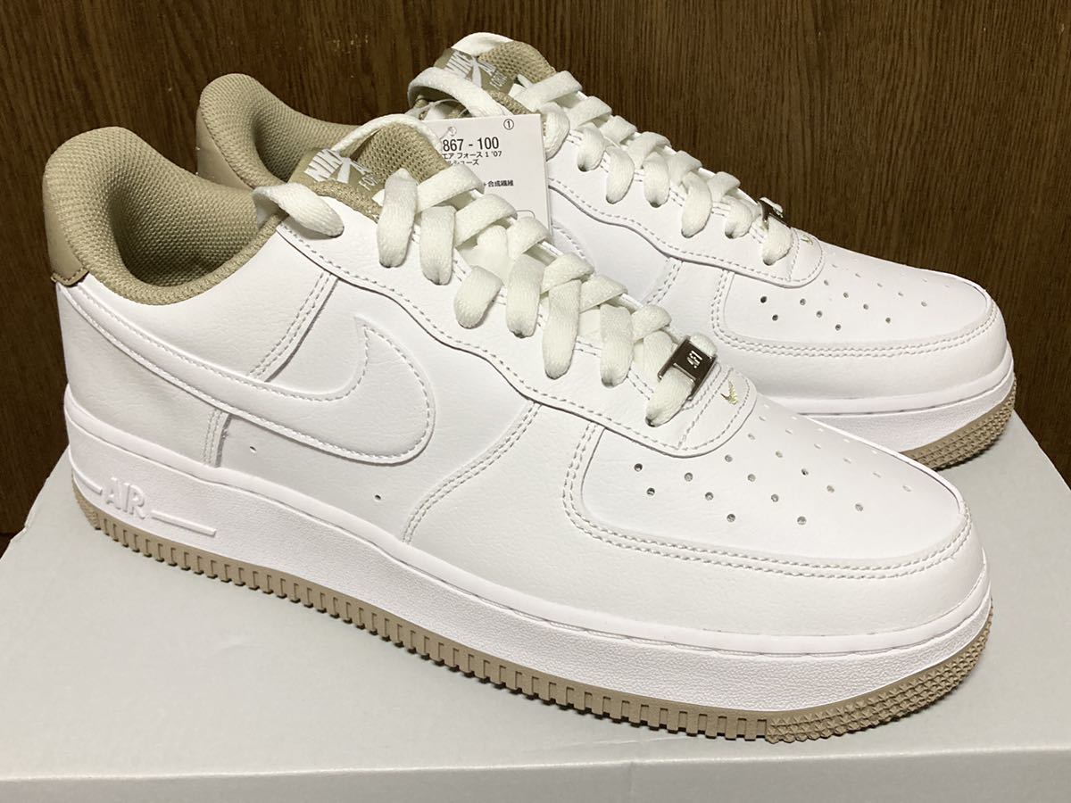 22年製 NIKE AIR FORCE 1 LO ナイキ エアフォース ローカット AF1 SWOOSH【DR9867-100】WHITE KHAKI ホワイト カーキ 白 US10_画像2