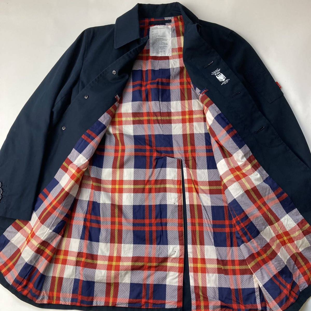 WTAPS ダブルタップス ステンカラーコート 1 ネイビー 紺 s ロング