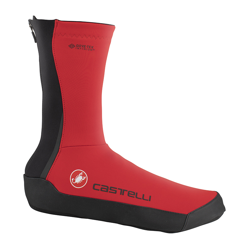 Castelli 　INTENSO　UL　シューズカバー　Red　Mサイズ　　使用推奨気温0～14℃／ユニセックス／2021