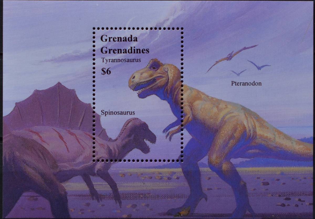 「BRF98」グランディス島切手  恐竜の画像1