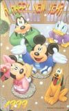 テレカ テレホンカード ミッキーマウスと仲間たち新年1999 お正月NO.5 DM003-0048_画像1
