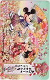  телефонная карточка телефонная карточка Mickey & minnie Happy New Year 2011 Tokyo Disney resort DM003-0159
