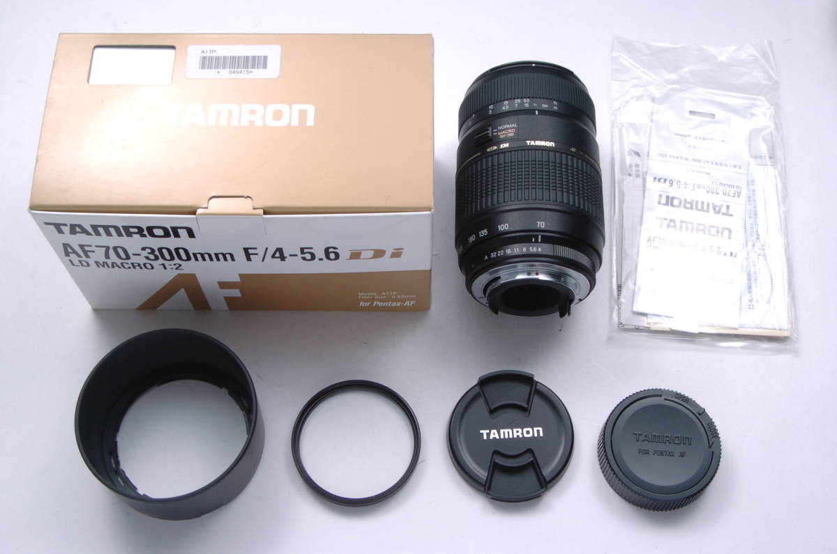 TAMRON タムロン AF70-300mm F4-5.6 Di MACRO ペンタックス用 A17P フルサイズ対応 望遠ズームレンズ
