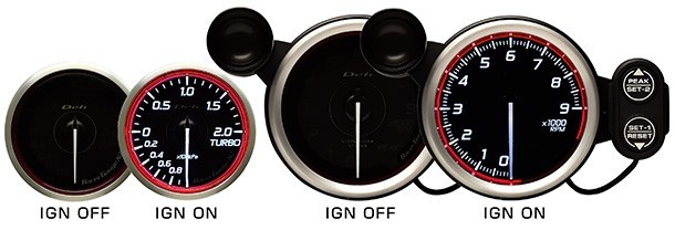 Defi　Racer Gauge デフィ レーサーゲージ　N2 60φ（レッド）電圧計 DF17103　_画像4