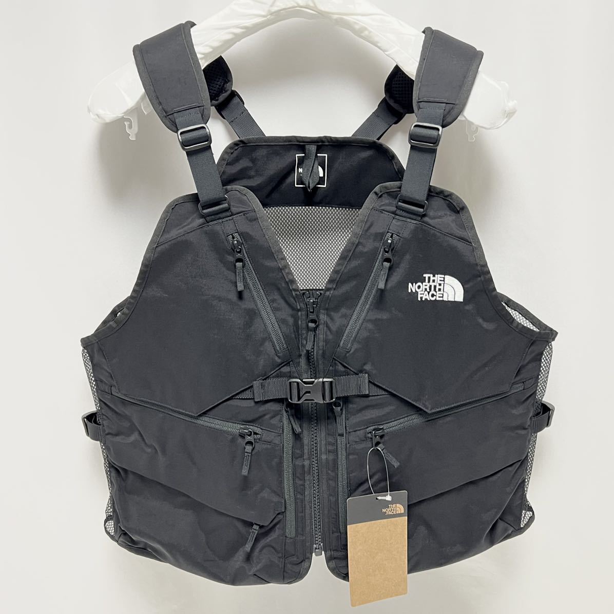 M новый товар North Face механизм сетка лучший Gear Mesh Vest чёрный кемпинг для кемпинг лучший механизм сетка уличный черный карман много 