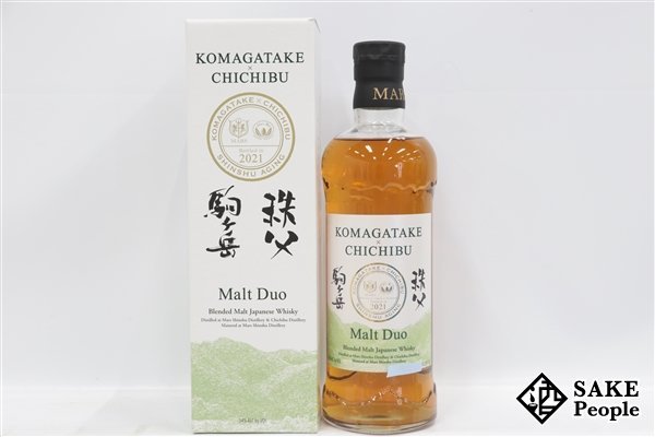 ◇1円~ マルス モルトデュオ 駒ヶ岳×秩父 2021 700ml 54% 箱付き