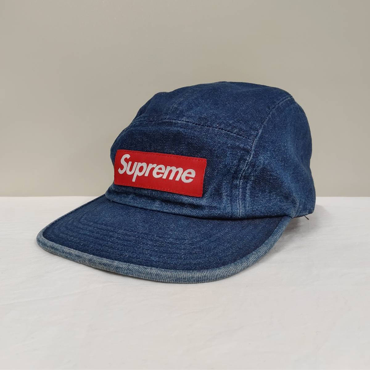 SUPREME/シュプリーム/BOXLOGO Denim Camp Cap/ボックスロゴデニム
