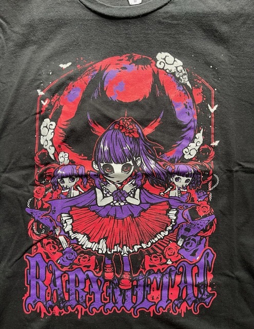 ★「RED MOON Tシャツ」BABYMETAL（中元すず香/菊地最愛/水野由結/SU-METAL/MOAMETAL/YUIMETAL）紅月