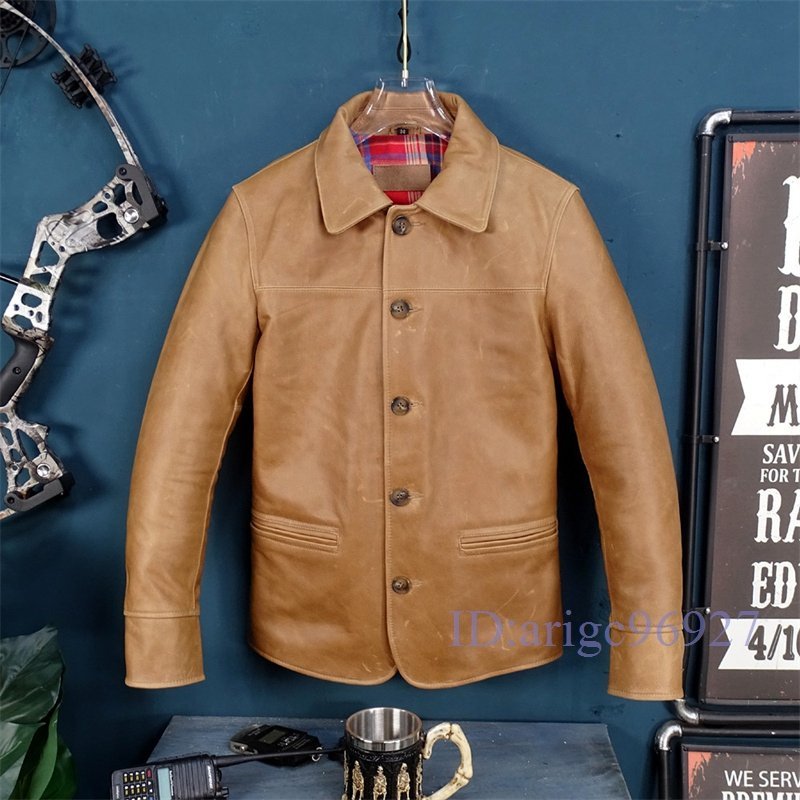 見事な 本革 ヴィンテージ 牛革 レザージャケット R605☆新品ライダースジャケット 革ジャン S~4XL メンズファッション Lサイズ 見事な 本革 ヴィンテージ 牛革 レザージャケット R605☆新品ライダースジャケット 革ジャン S~4XL メンズファッション Lサイズ