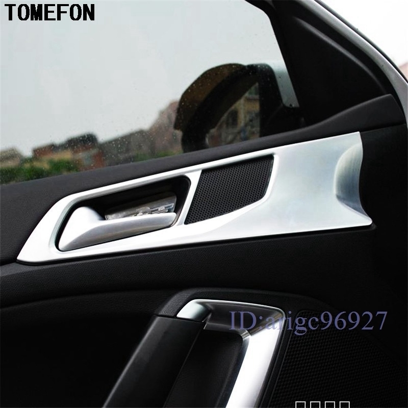 E739* Peugeot 308 SW hatchback t9 chrome inner door handle door trim cover 4 piece mat 