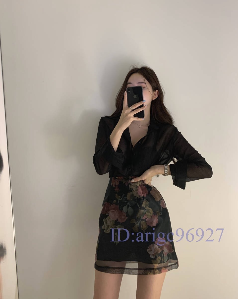 S092* new goods dressing up skirt suit ladies lady's beautiful . beautiful line long sleeve 2 point set black 