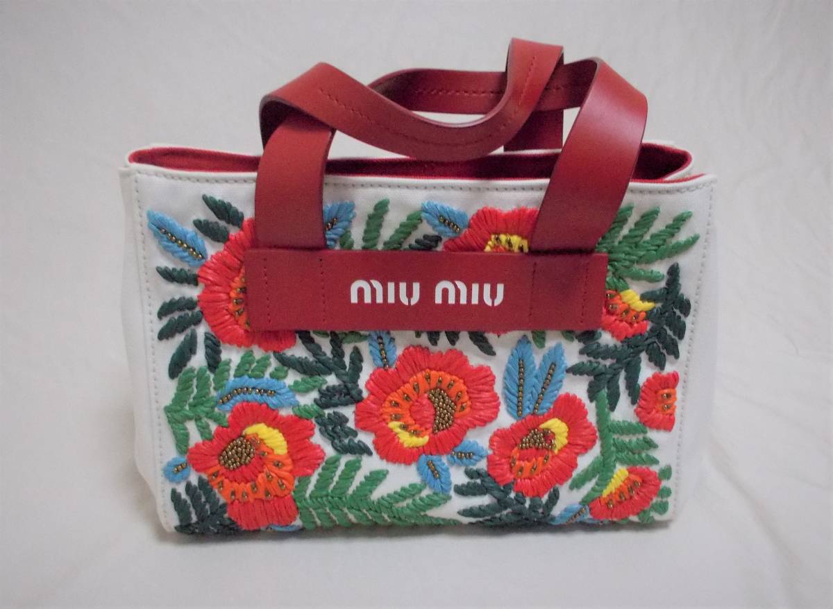 * new goods unused goods handbag Miu Miu lady's - red 