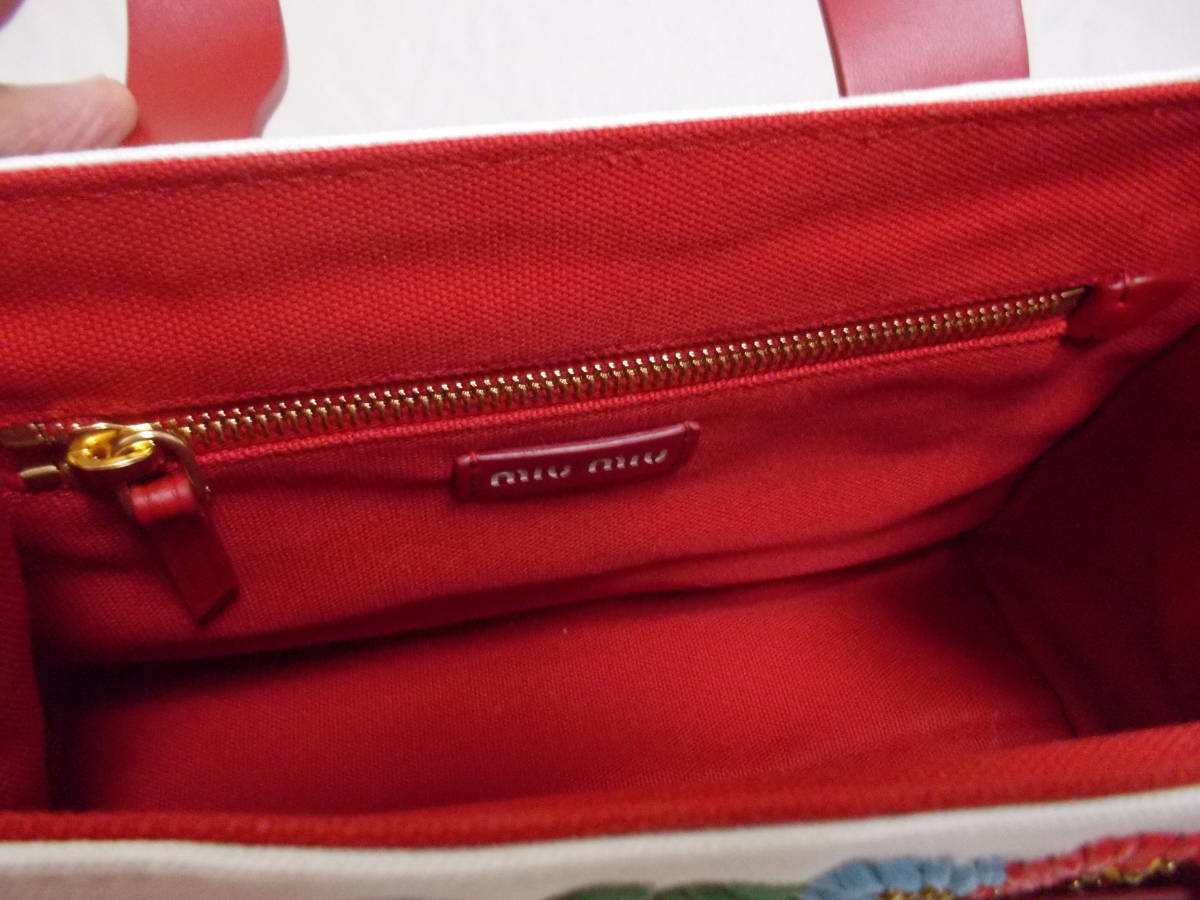 * new goods unused goods handbag Miu Miu lady's - red 