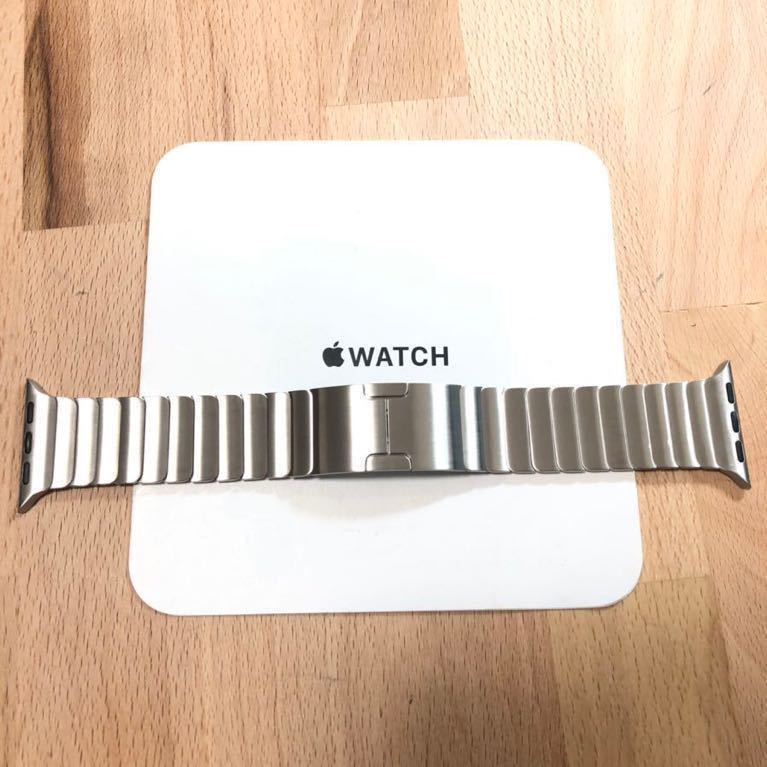 美品 純正 apple watch リンクブレスレット シルバー 38mm/40mm/41mm ...