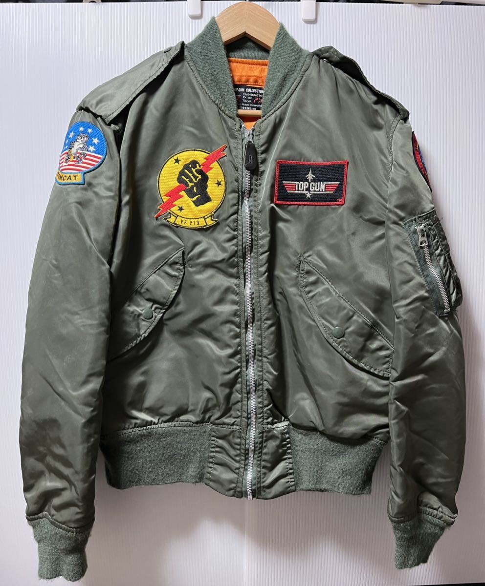 ヤフオク! - 80s フライトジャケット L-2B TOP GUN CO...