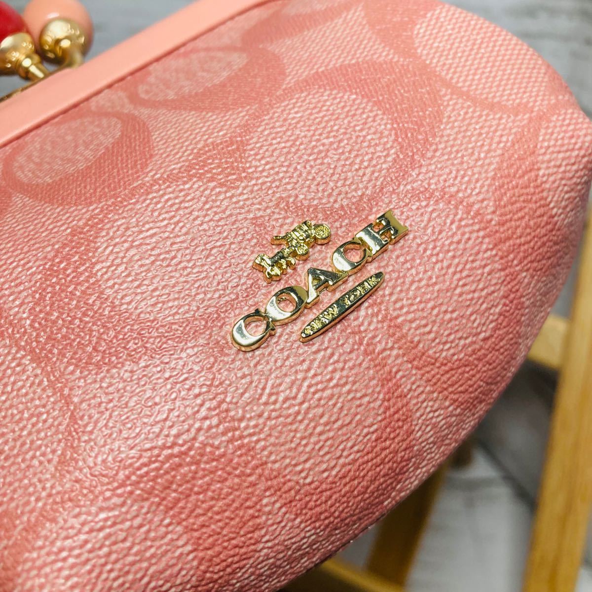 新品未使用】 COACH コーチ 財布 ノラキスロック コインケース ピンク