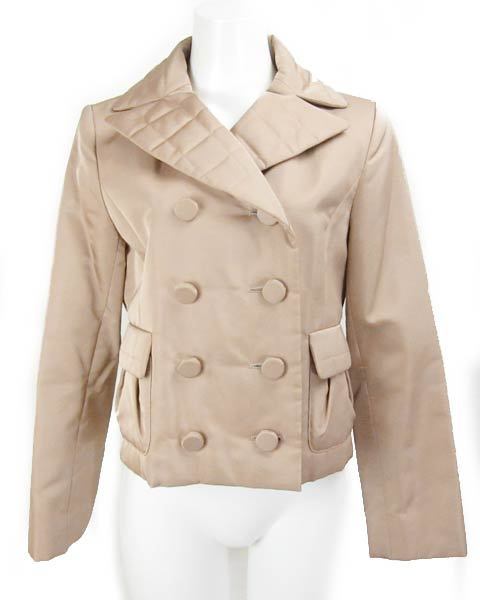 フォクシー FOXEY ベージュ 綿入 ジャケット 40 cf8m.cl