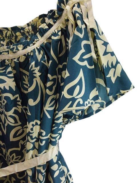 SS1048* новый товар материнство no color блуза плечо * талия лента ..L размер голубой зеленый / крем стоимость доставки 350 иен 