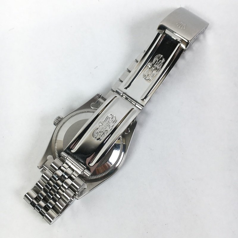 １円～ 良品 好調 ROLEX ロレックス 15210 オイスターパペチュアル 箱付 デイト クロノメーター ブラック 黒文字盤 E番 洗浄済 IW05CT12RLX_画像4