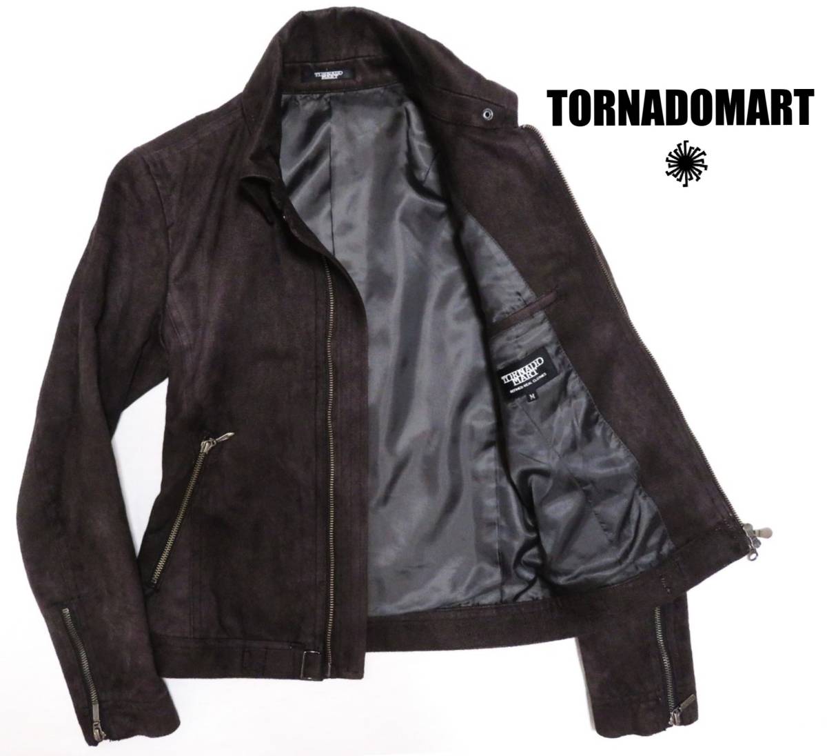 TORNADOMART トルネードマート マイクロスエードブルゾン ダブルジップ