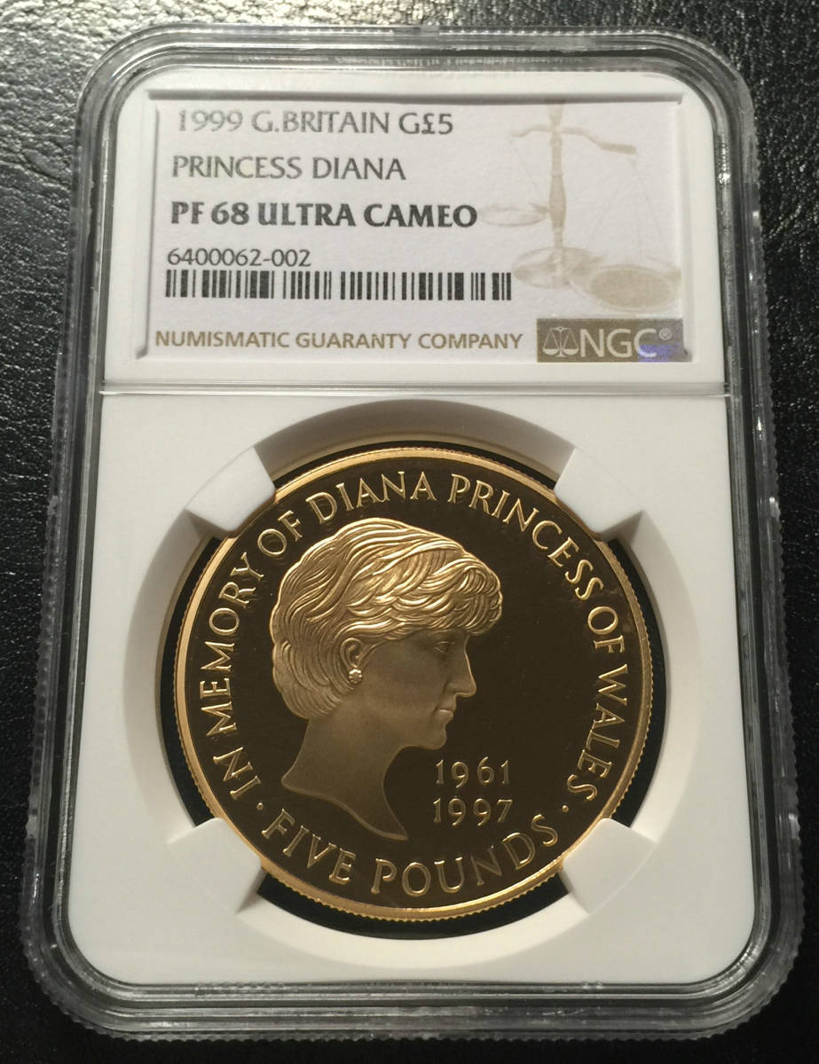 30%OFF SALE セール 1999年 イギリス ダイアナ妃追悼 5ポンド プルーフ