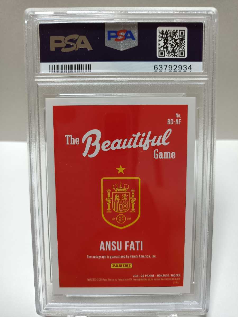 PSA10】アンス・ファティ◇直筆サインカード◇ Ansu Fati 2021-22