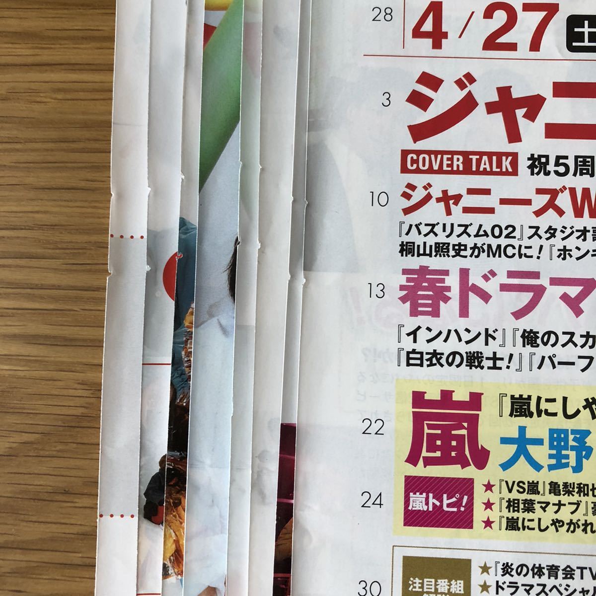 ジャニーズWEST★重岡大毅さん★桐山照史さん★小瀧望さん★中間淳太さん★神山智洋さん★藤井流星さん★濱田崇裕さん★切り抜き★_ホッチキスあとがあります