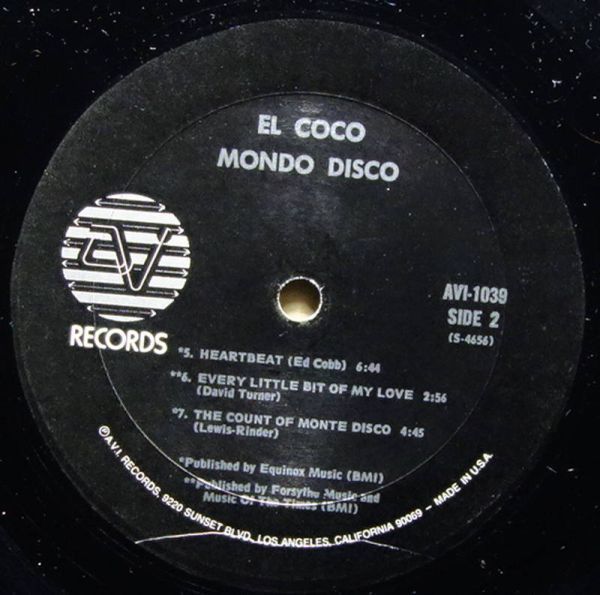 Disco◆USオリジ◆シュリンク◆El Coco - Mondo Disco◆AVI Records / AVI-1039◆超音波洗浄_画像4