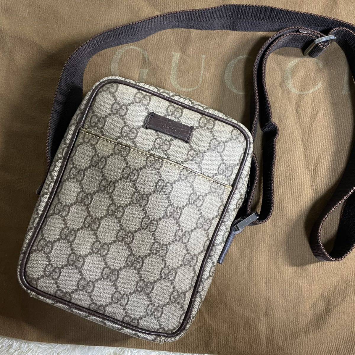 にクレーム 1円【美品】GUCCI グッチ メンズ ショルダーバッグ カメラ