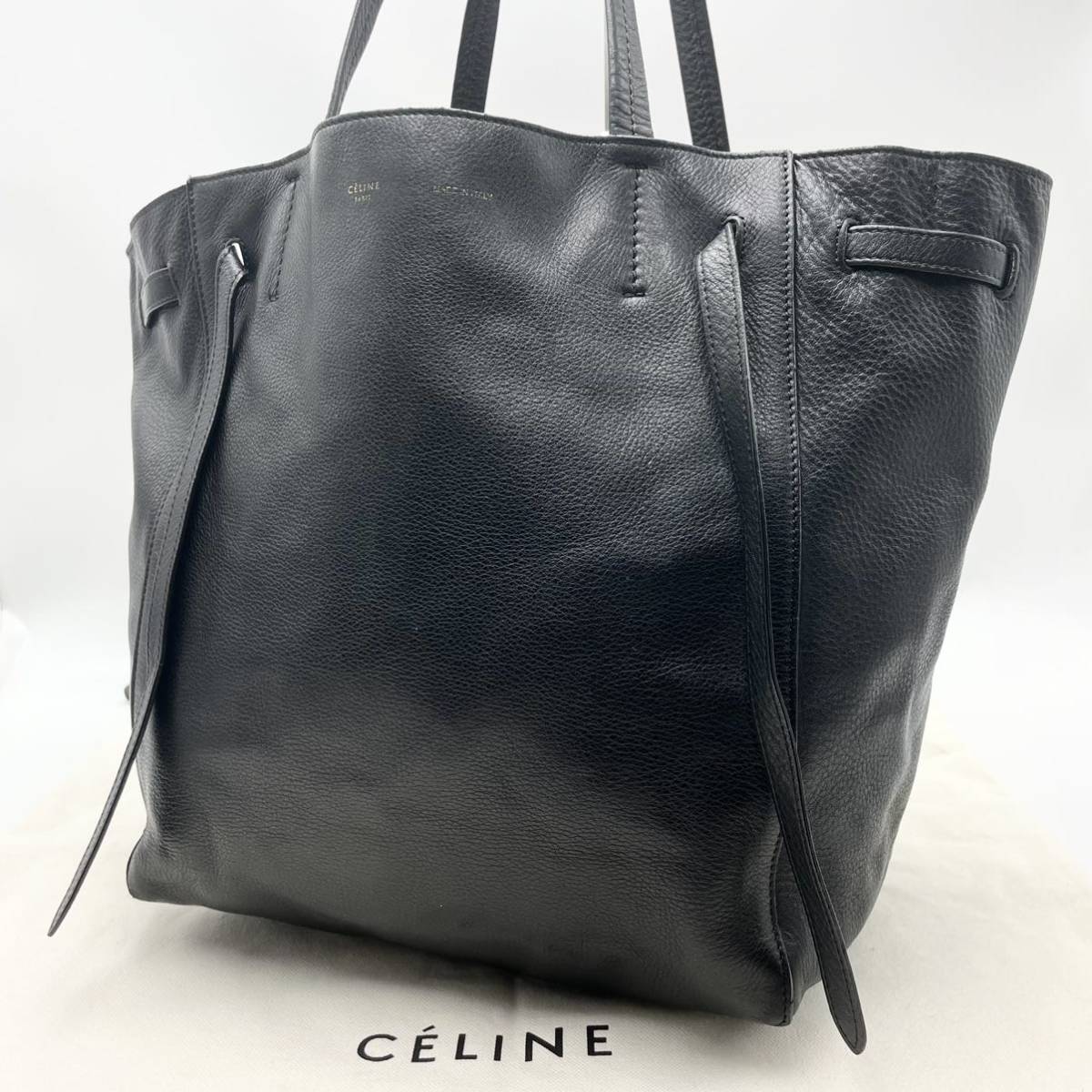1円【希少美品】CELINE セリーヌ カバ ファントム トートバッグ A4収納