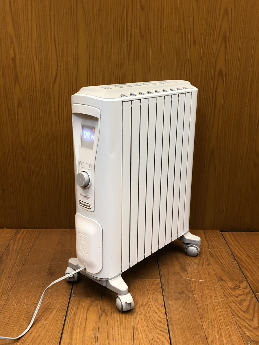 ★綺麗★動作品★DeLonghi/デロンギ ベルカルド オイルヒーター RHJ75V0915-GY　10～13畳　専用リモコン付き　暖房機器★(I572)SR