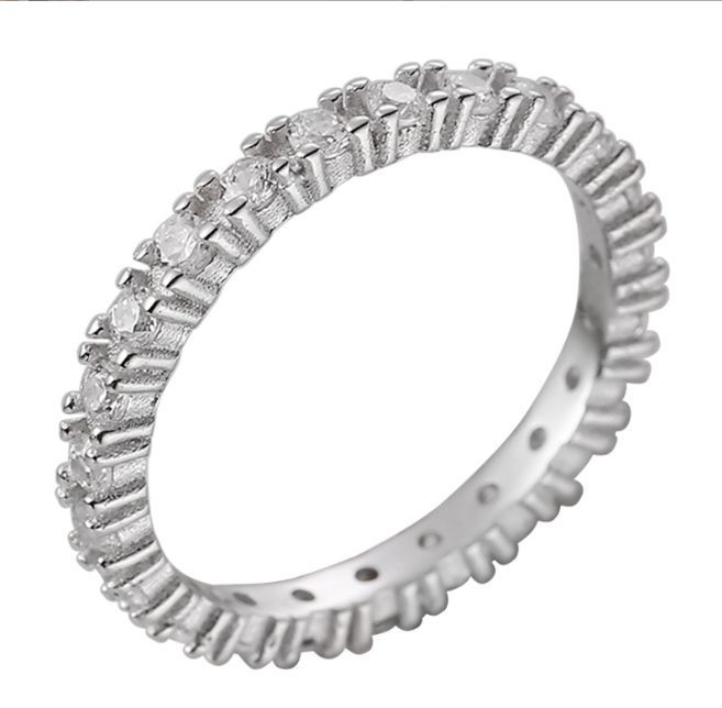 フルエタニティ リング 13号 シルバー 925 指輪 重ね付け 普段使い キラキラ ＣＺ エタニティ_画像2