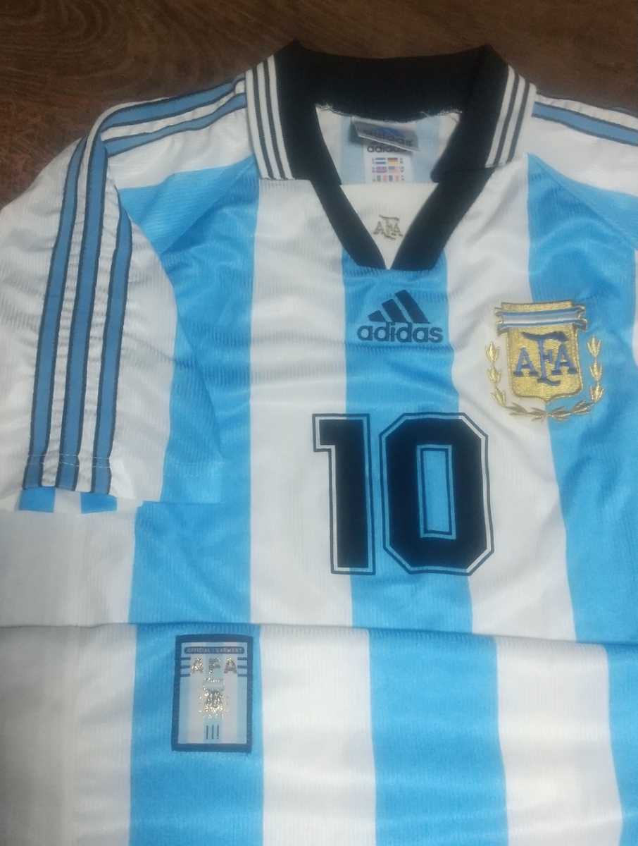 ヤフオク! - [値下げ交渉] 1998年 アルゼンチン代表 adidas...