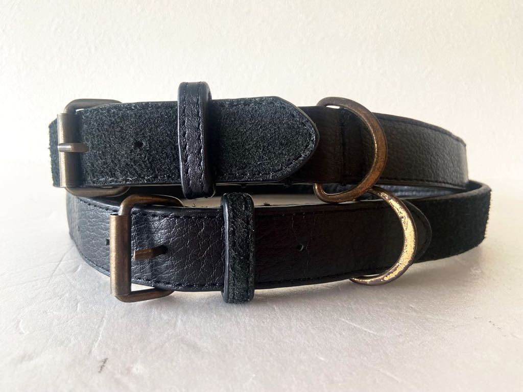 3.1 phillip lim sizeM leather belt do King men's black black beads suede 3.1 Philip rim 