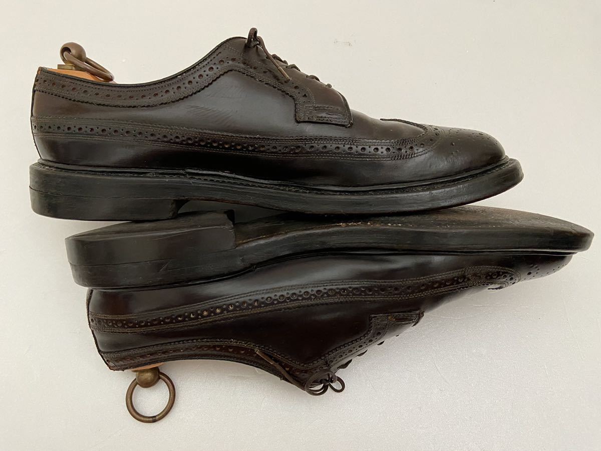 FLORSHEIM size81/2C Kenmoor код Van темно-бордовый поток автомобиль imIMPERIAL талон m-ru wing chip кожа обувь ботинки 60 годы 70 годы 